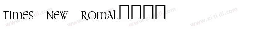 times new romal字体转换